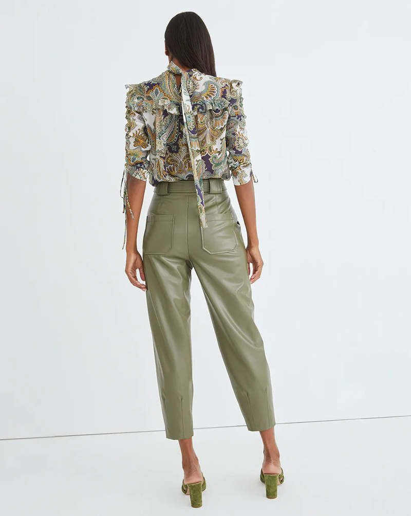 Veronica Beard Howell Blouse - Army Multi Veronica Beard Howell Blouse - Army Multi