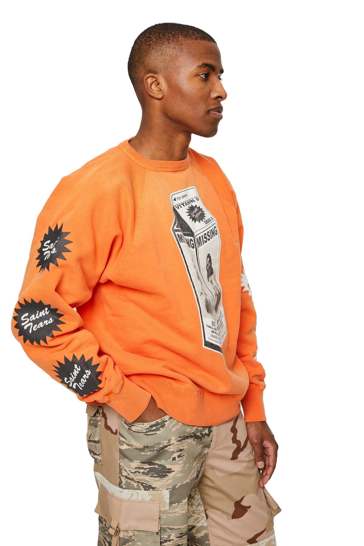 Saint Michael Denim Tears Milk Pack Cotton Sweatshirt | Garmentory