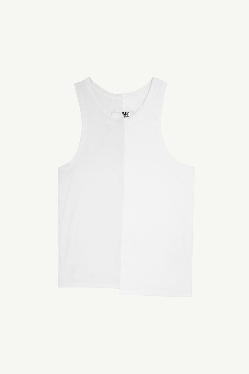 ★GLOWNY★ PURE MODAL SLIT TANK WHITE MELANGE MUSINSA | GLOWNY PURE MODAL SLIT TANK (WHITE MELANGE)