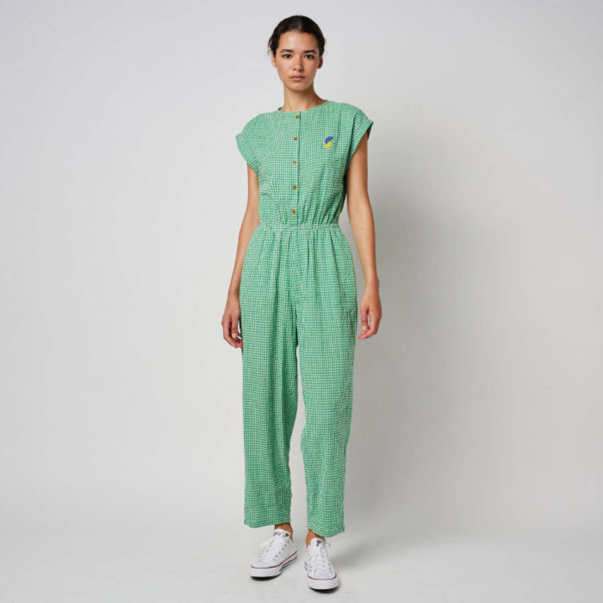 Bobo Choses Womens Jumpsuit - Gingham Green | Garmentory