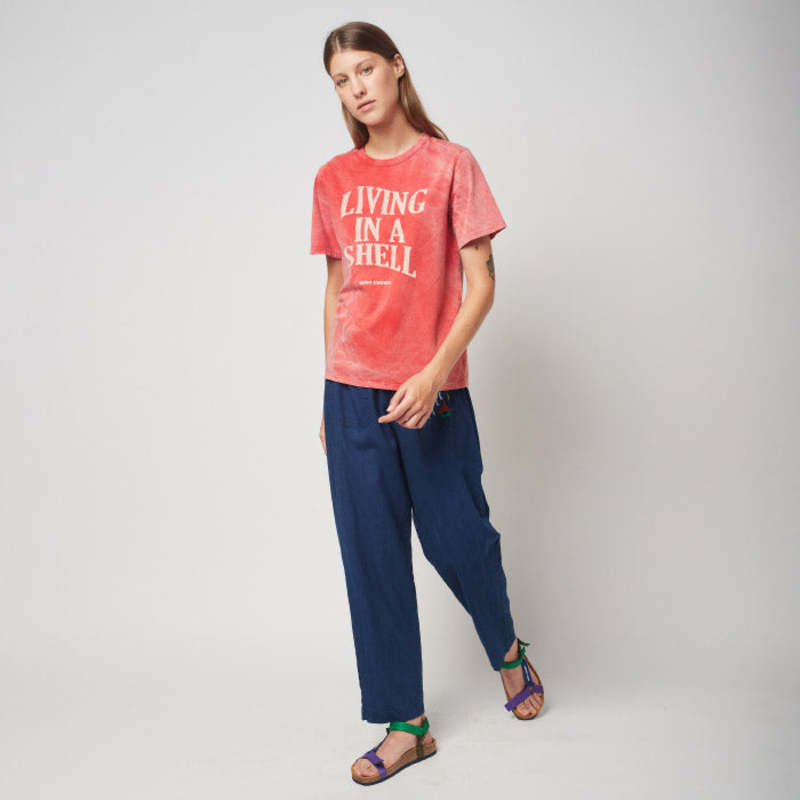 Bobo Choses Womens Living In A Shell T Shirt - Red
