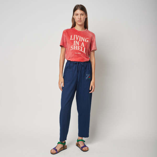 Bobo Choses Womens Living In A Shell T Shirt - Red