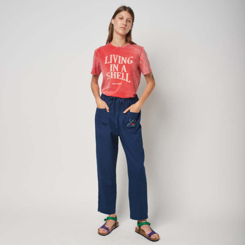 Bobo Choses Womens Living In A Shell T Shirt - Red