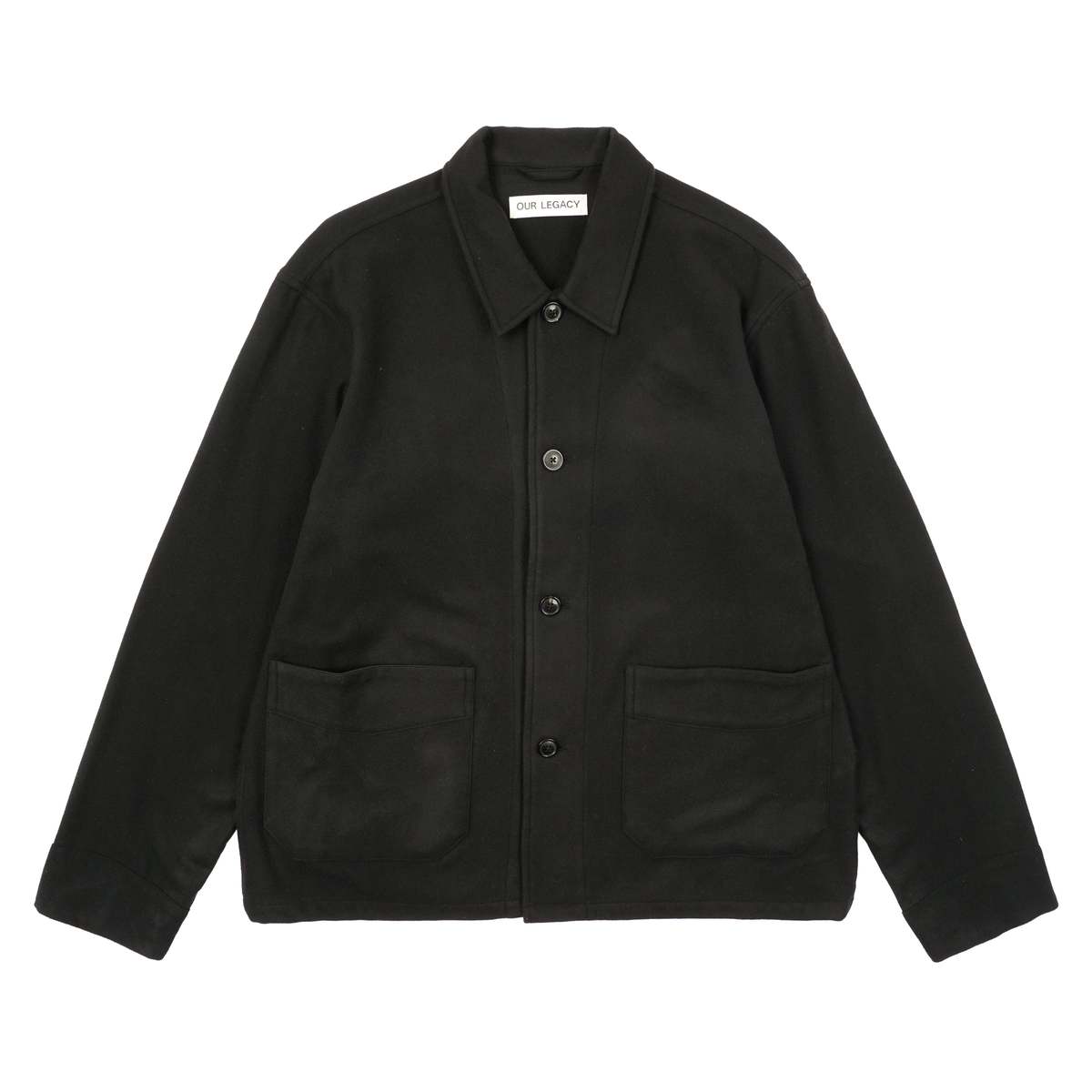 Our Legacy Wool Archive Box Jacket Black Garmentory