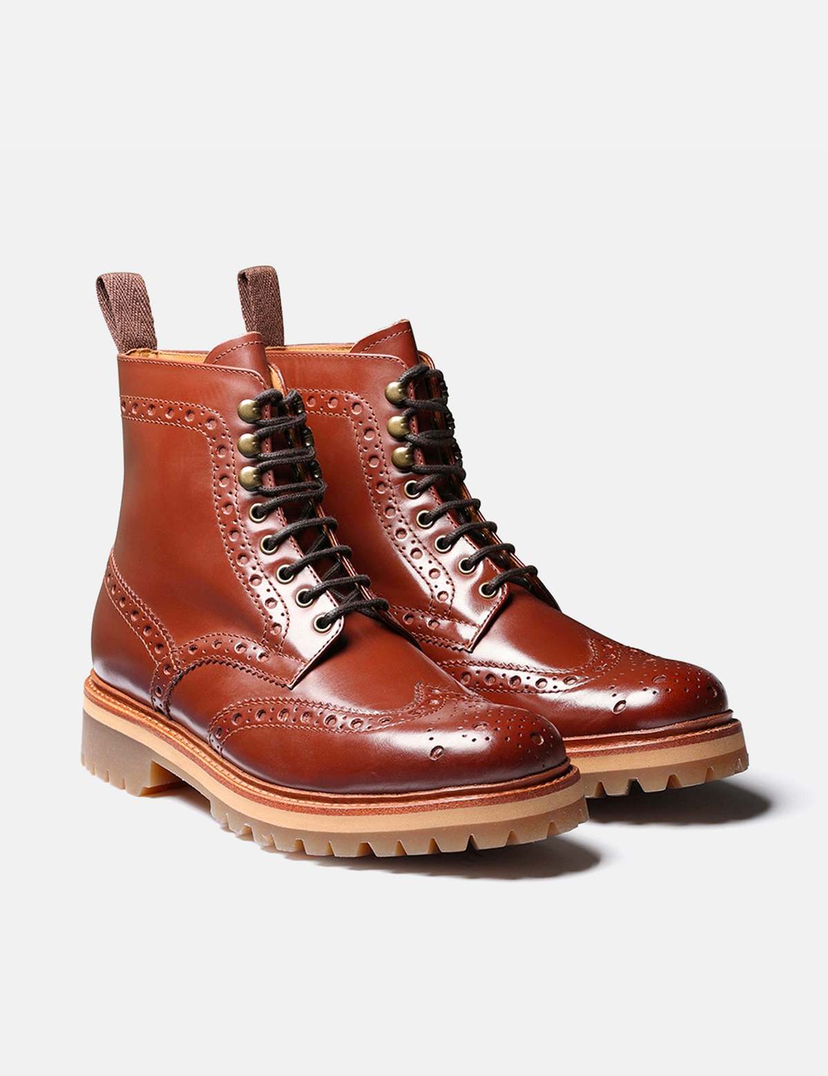 grenson fred boots tan