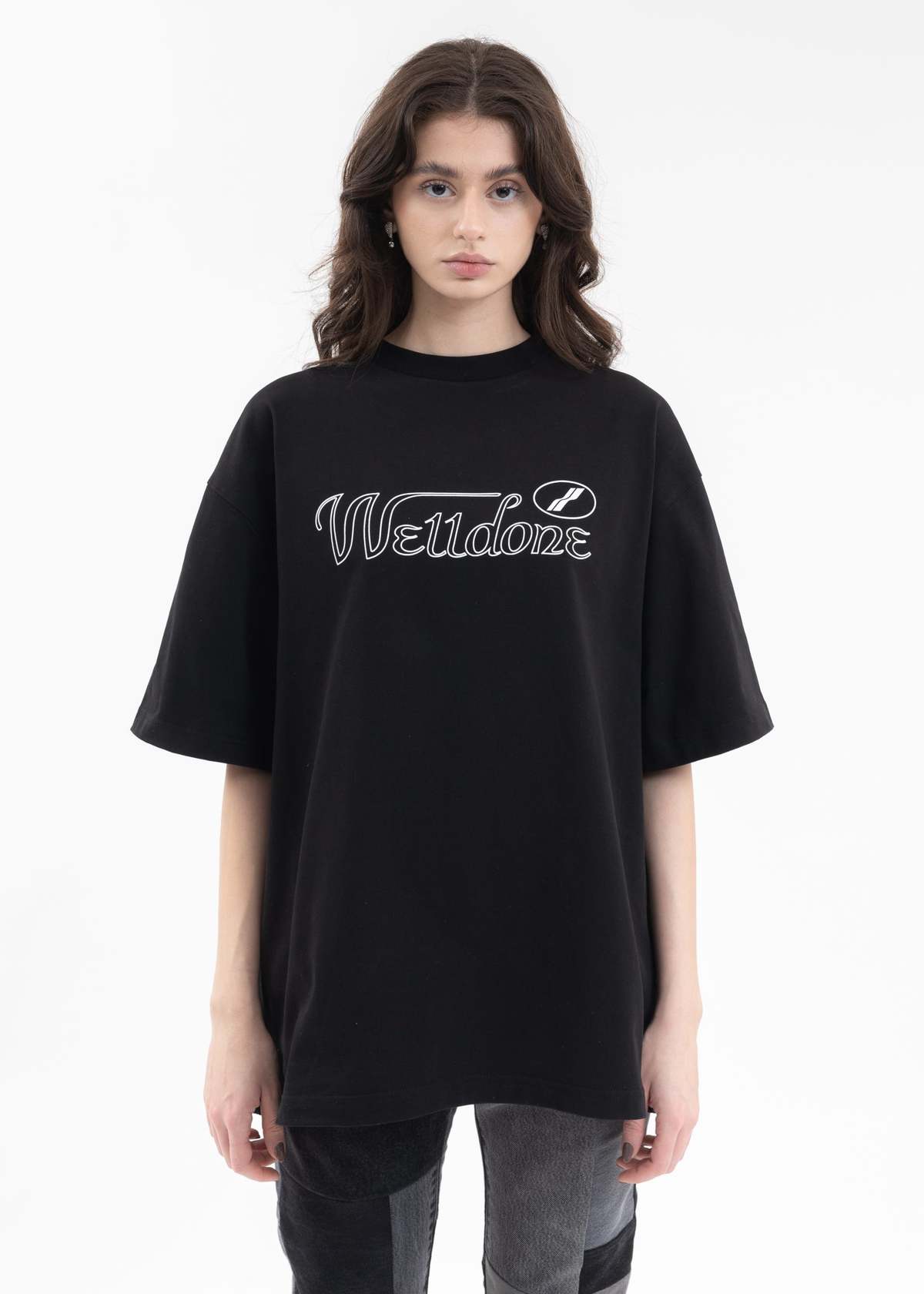 Cursive Logo T-Shirt - Black main image 1