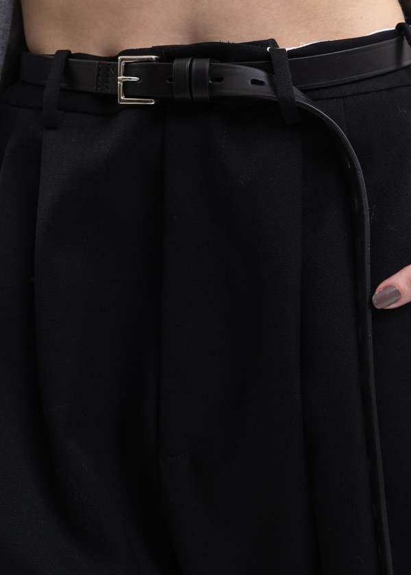 Hed Mayner ELONGATED BELT - BLACK | Garmentory