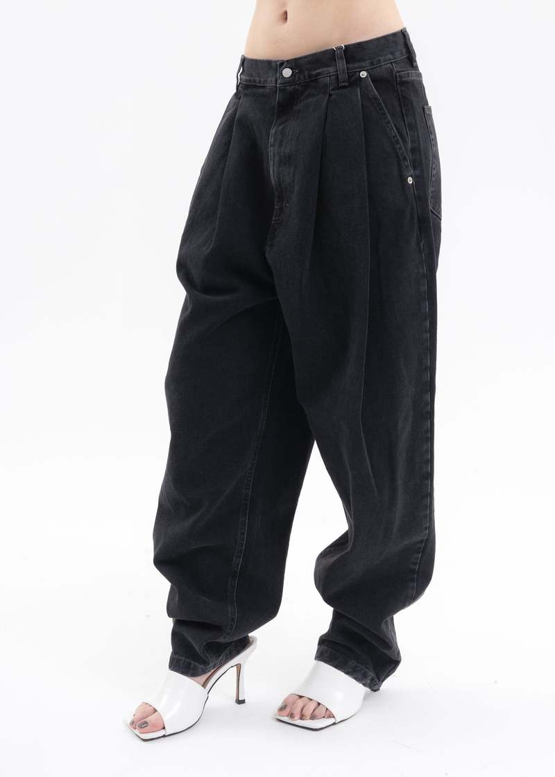 HED MAYNER \"PLEATED DENIM\"（Size：M） HED MAYNER(ヘッドメイナー） / PLEATED DENIM / STYLE – style