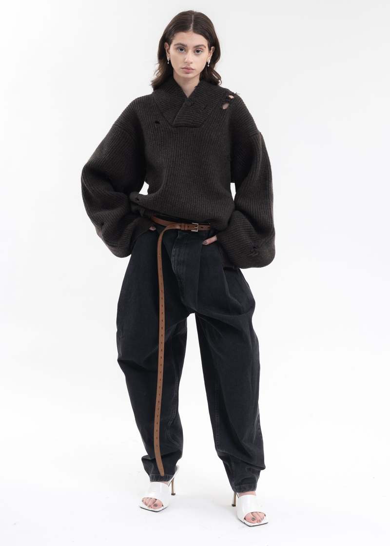 HED MAYNER \"PLEATED DENIM\"（Size：M） HED MAYNER(ヘッドメイナー） / PLEATED DENIM / STYLE – style