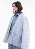 Hed Mayner FLOWERS REVERSIBLE QUILTED CROPPED COAT - LIGHT BLUE/ECRU - Thumbnail 3
