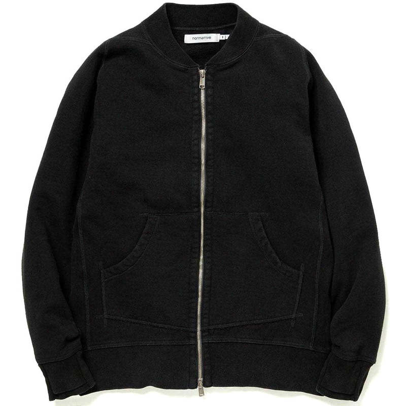 nonnative BLOUSON COTTON SWEAT スウェット nonnative Dweller Blouson Cotton Sweat - Black | Garmentory