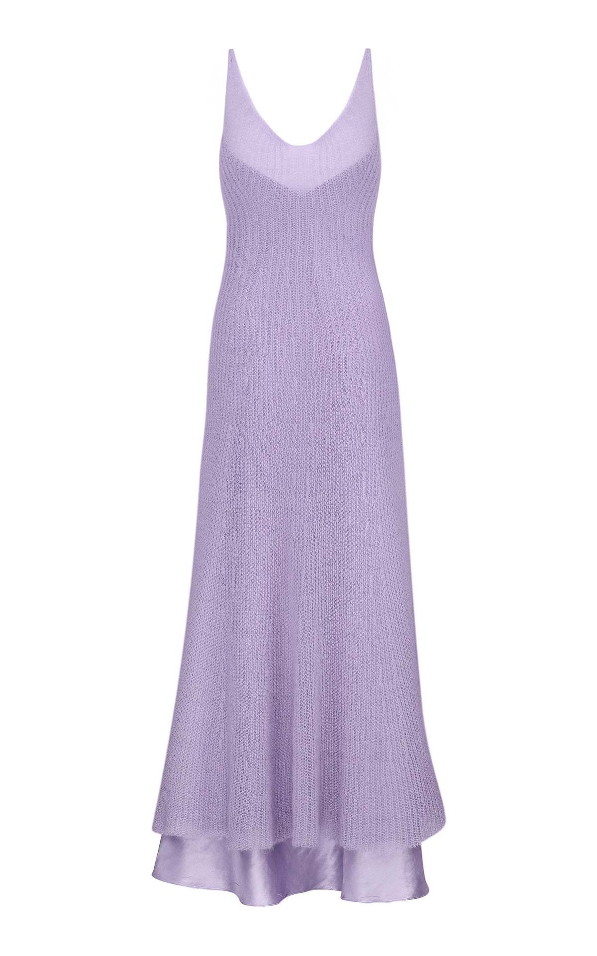 Anna October Liliane Knit Midi Dress - lavender | Garmentory