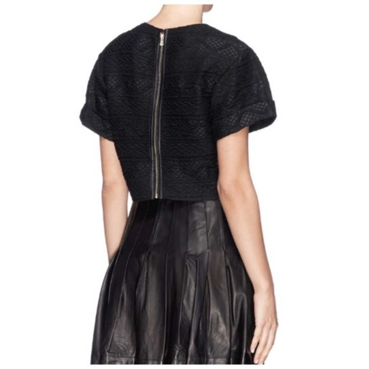 Alice + Olivia Ida Top - Black - Image 2 of 2