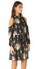 Alice + Olivia Karina Cold Shoulder Buttondown Dress - Vintage Bouquet Black - Thumbnail 2
