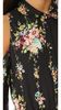 Alice + Olivia Karina Cold Shoulder Buttondown Dress - Vintage Bouquet Black - Thumbnail 4