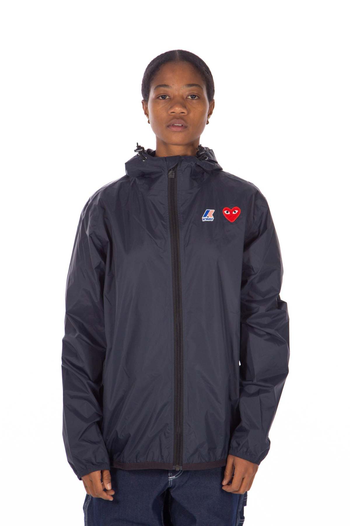 Comme des Garçons CDG Play x K Way Windbreaker - Navy | Garmentory