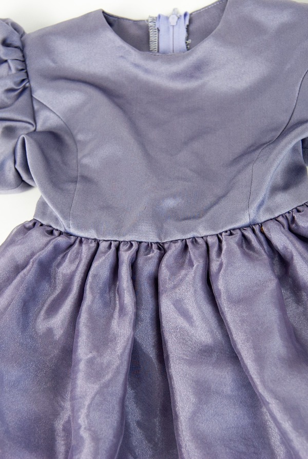 90s purple princess sleeve poof dress | Garmentory