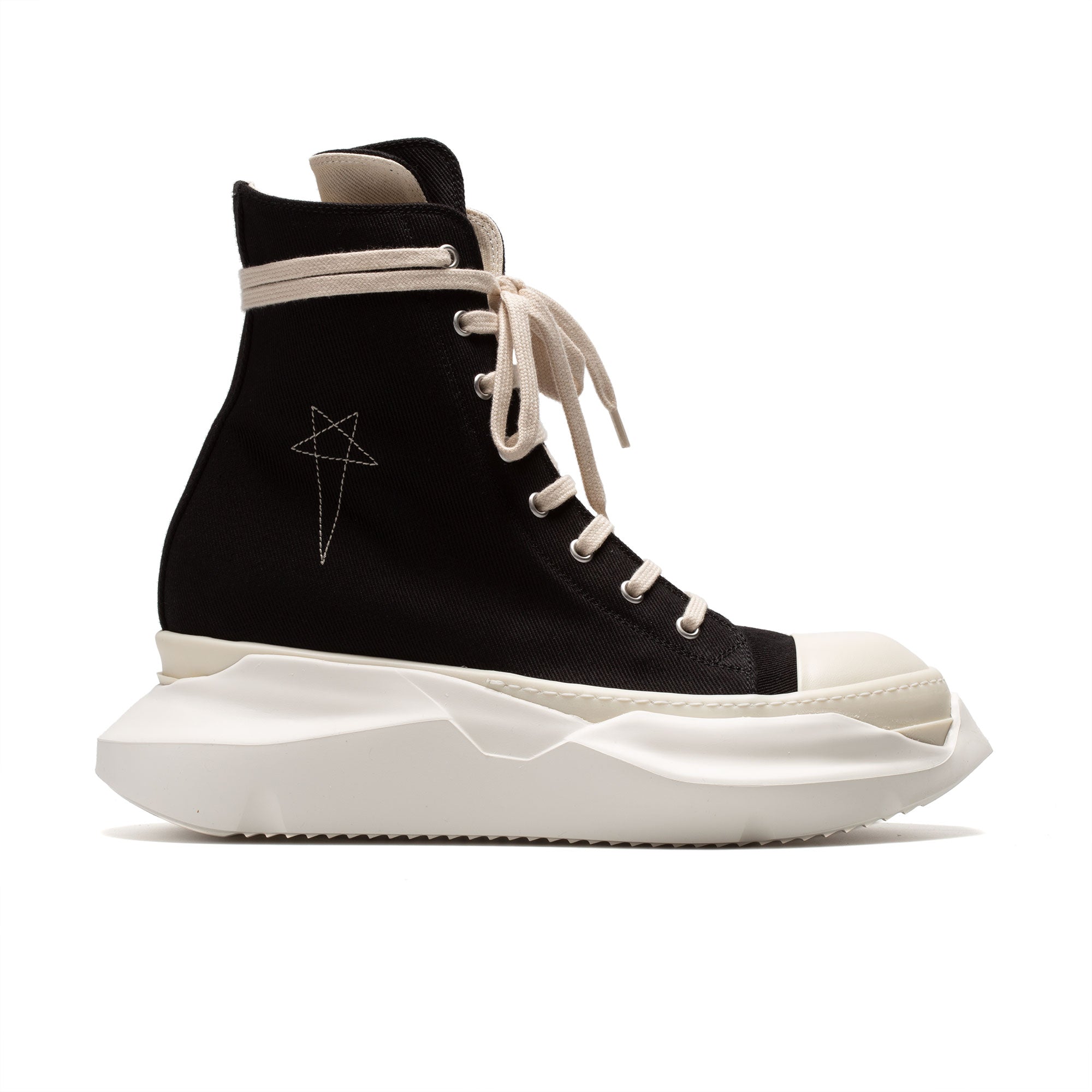 Rick Owens Abstract Sneakers - Black/Pearl/Milk | Garmentory
