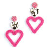 Deepa Gurnani Candi Earring - Hot Pink - Thumbnail 1