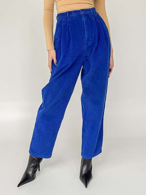Corduroy Pants - Cobalt Blue | Garmentory