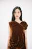 Baserange Ocular Rossia Dress - Rust Brown - Thumbnail 3