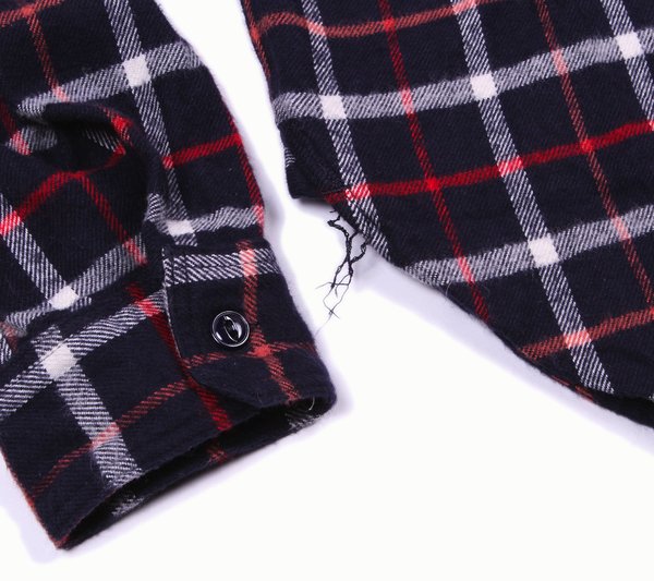 Engineered Garments Work Shirt - Navy/White Plaid Flannel Engineered Garments Work Shirt - Navy/White Plaid Flannel