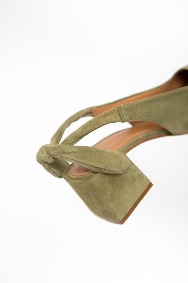 LOQ Alma Suede Mules - Oliva LOQ Alma Suede Mules - Oliva