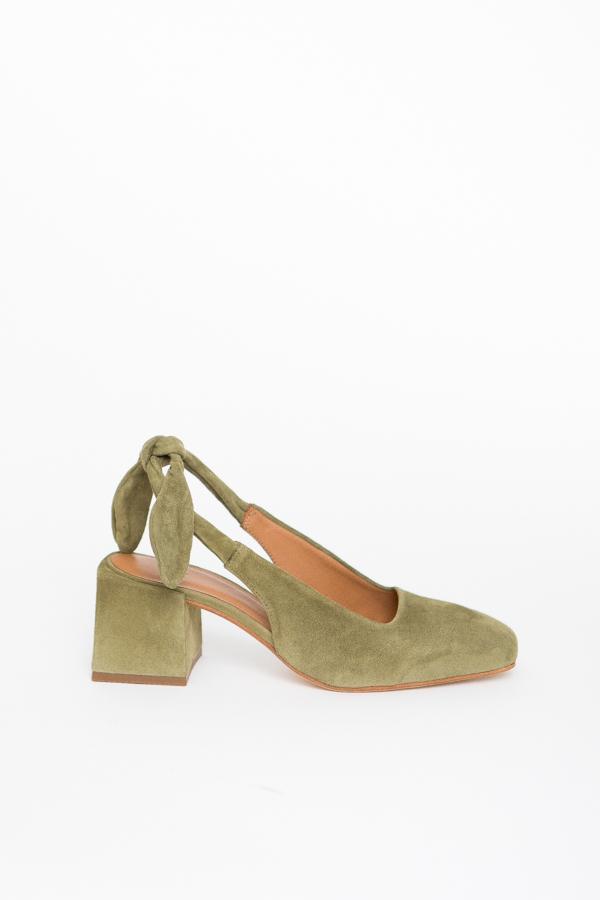 LOQ Alma Suede Mules - Oliva LOQ Alma Suede Mules - Oliva