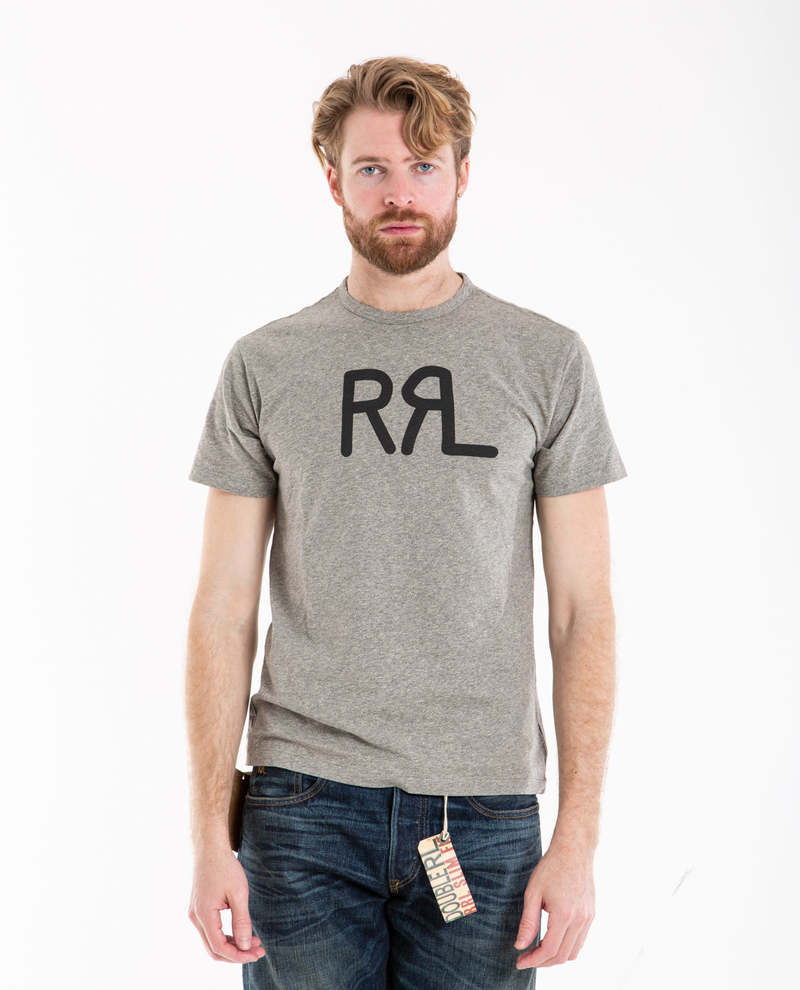 RRL グレー Tシャツ S/P RRL Logo Jersey T Shirt - Grey | Garmentory