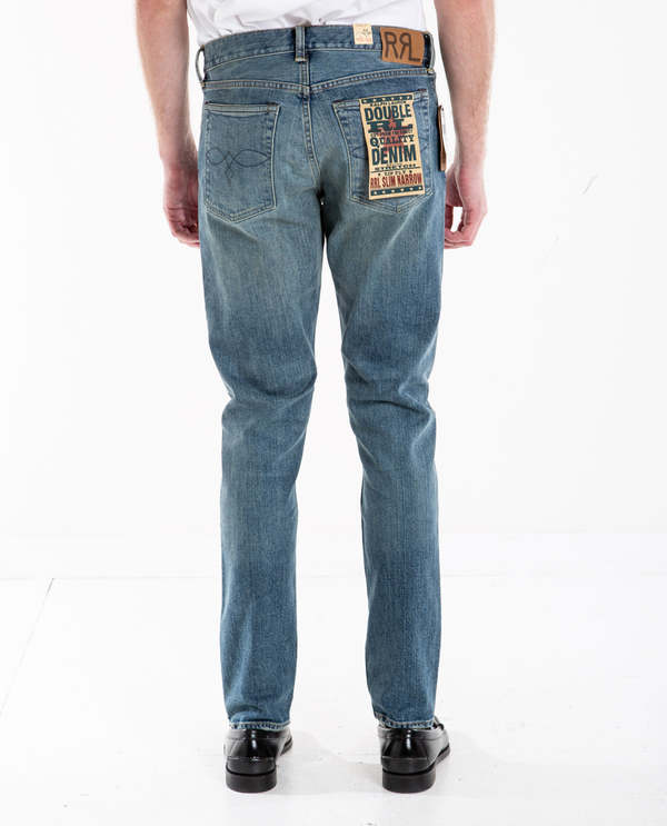 RRL Slim Narrow Stretch Denim Jeans - Mayes Wash | Jeans