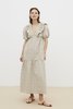 The New Society Organic Dress - Constanza check - Thumbnail 1