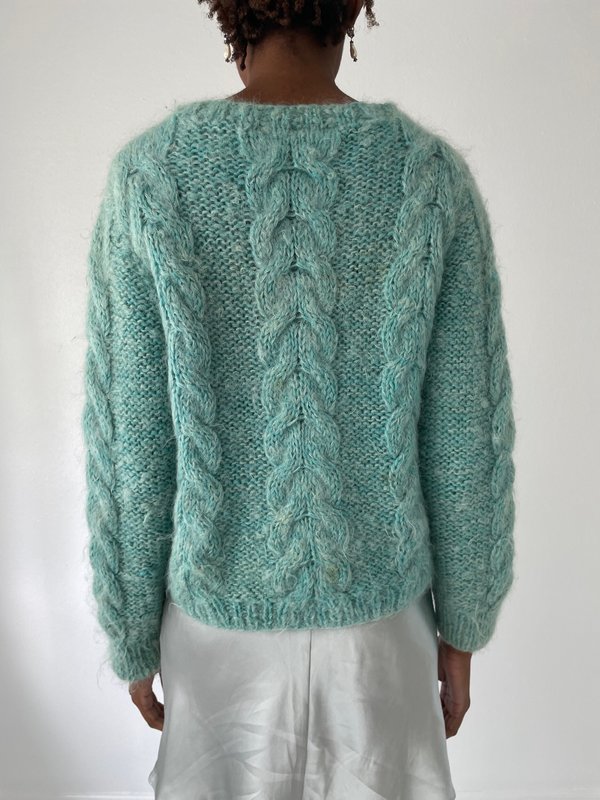Mohair Cable Knit Sweater | Garmentory