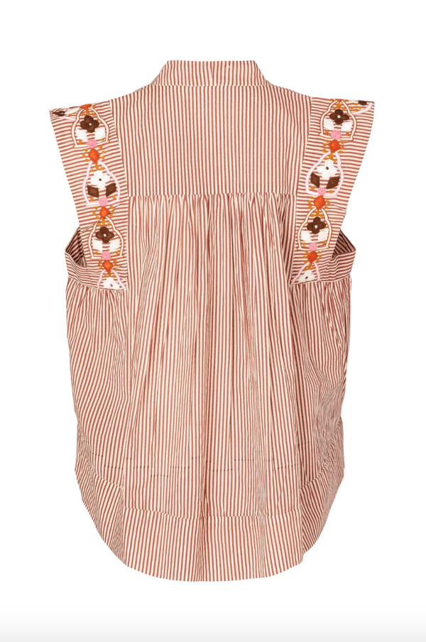 Alix Of Bohemia Nehru Daisy Chain Top - Yellow Sunbeam