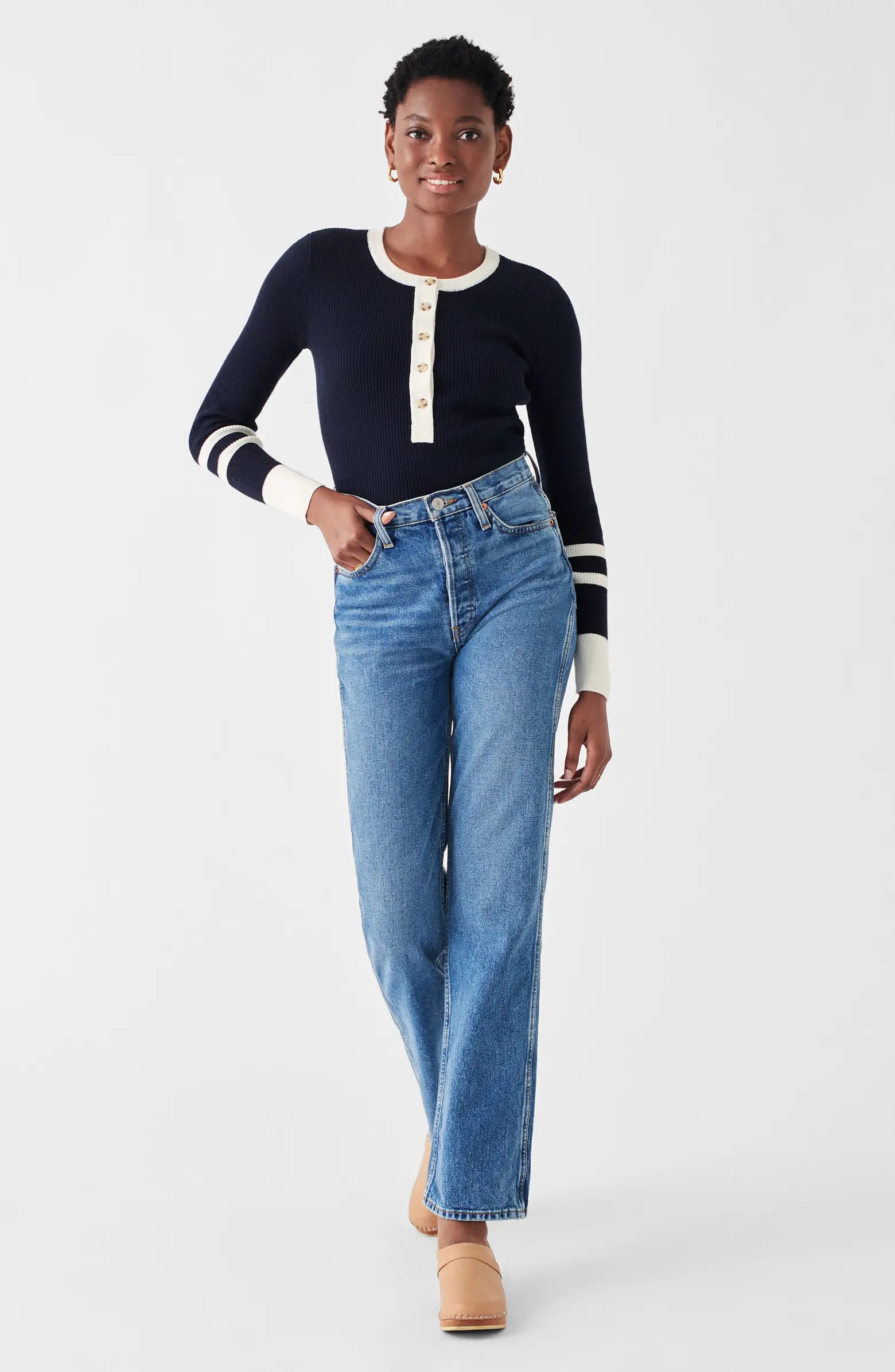 Faherty Mikki Henley - Coastal Colorblock | Garmentory