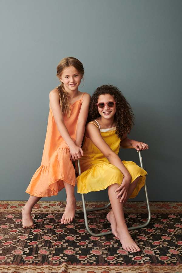 KIDS Caramel Grape Slip Dress - Peach | Garmentory