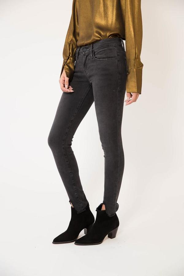 FRAME Denim Le Skinny de Jeanne Raw Front Split FRAME Denim Le Skinny de Jeanne Raw Front Split