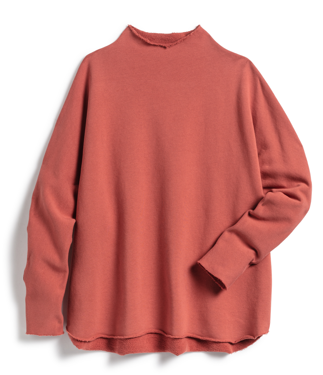 Frank & Eileen Effie Long Sleeve Capelet sweater - Spice | Garmentory