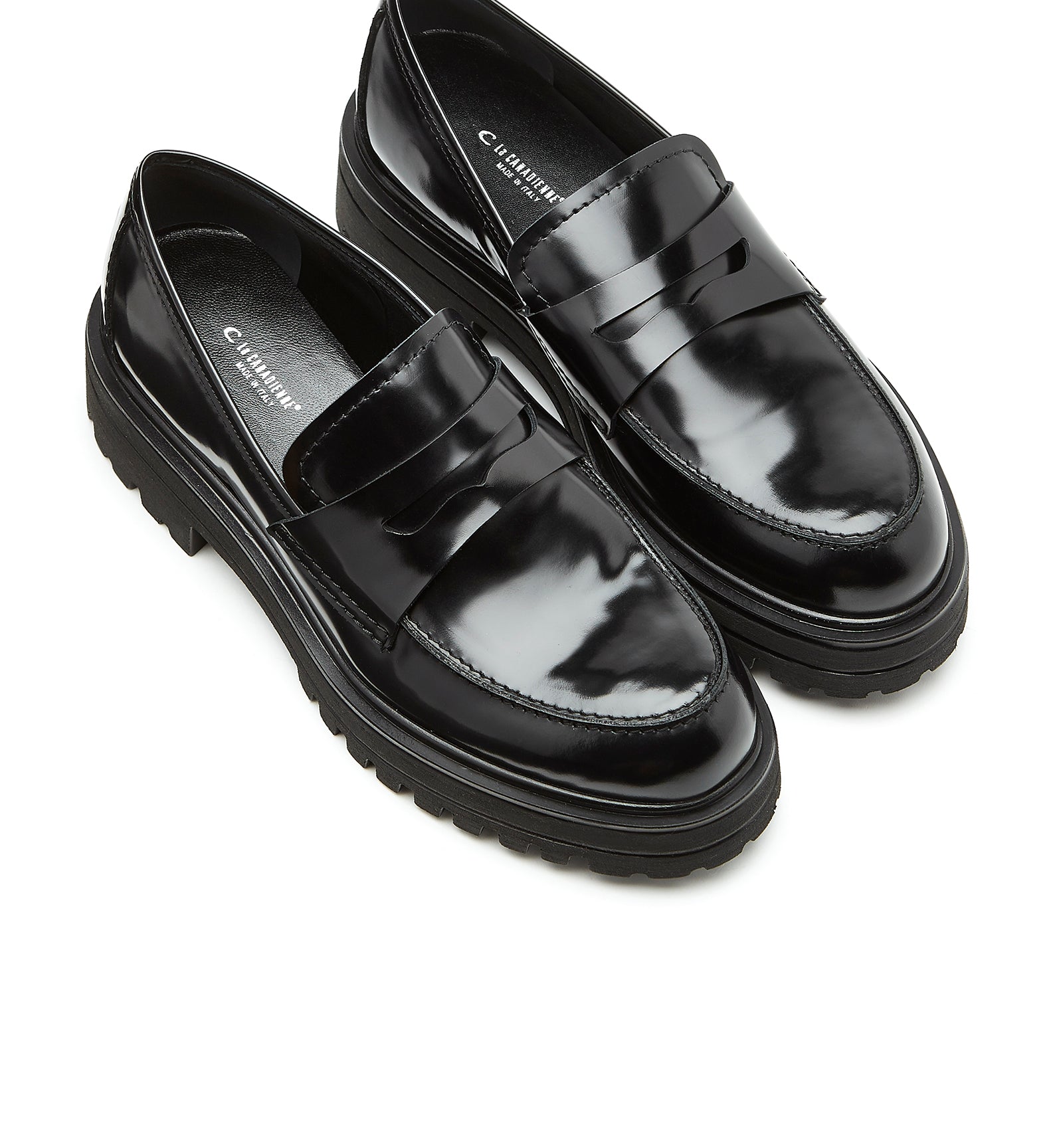 la canadienne Reese Leather Loafer Black Garmentory
