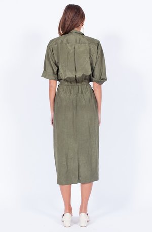 Yo Vintage! Khaki Dress - Small/Med Yo Vintage! Khaki Dress - Small/Med
