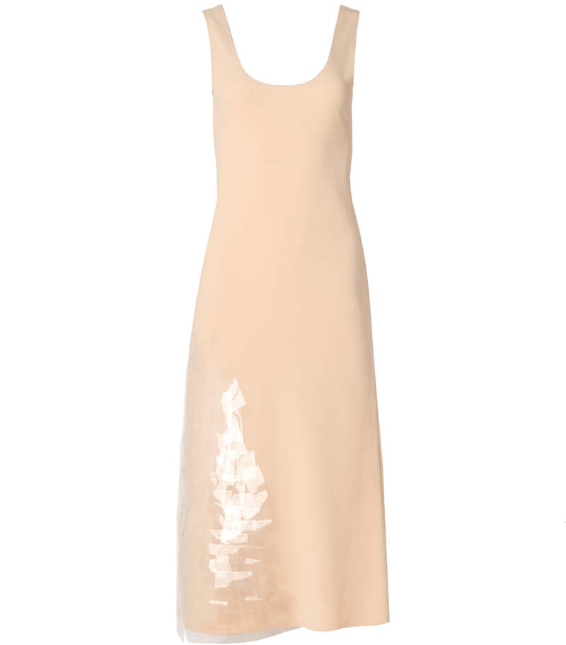 A.W.A.K.E. MODE Fitted Tank Dress - Beige | Garmentory