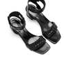 la canadienne Rover Quilted Puffy Leather Sandal - Black - Thumbnail 4