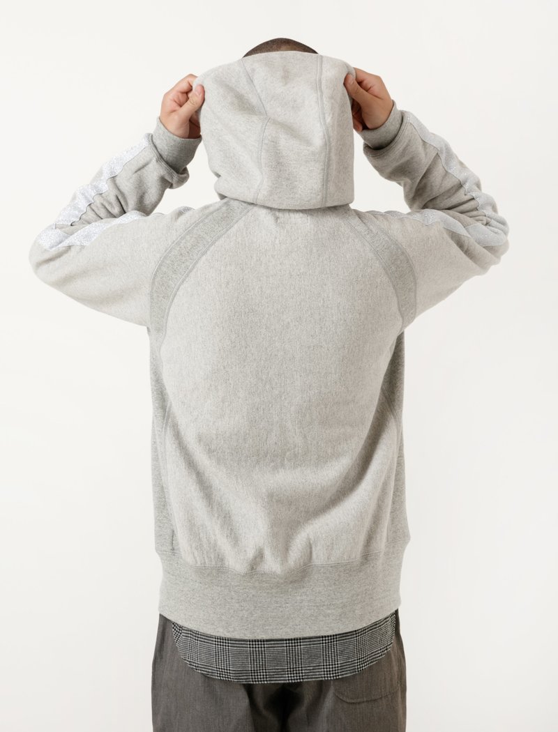Engineered Garments Raglan Zip Hoody - Grey 20oz | Garmentory
