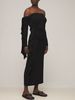 MM6 Maison Margiela Strapless Dress - Black - Thumbnail 1
