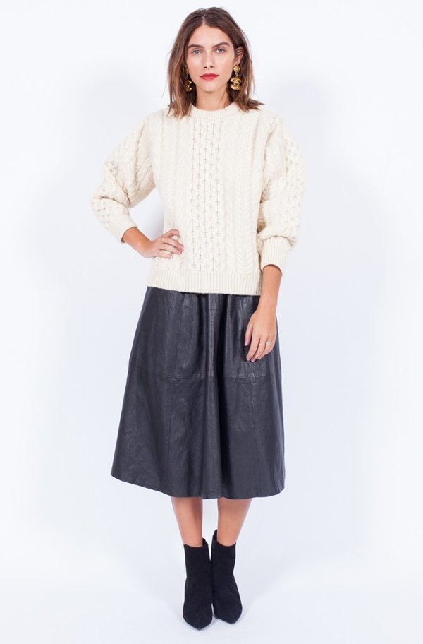 FISHERMAN ARAN CABLE SWEATER (MEDIUM) FISHERMAN ARAN CABLE SWEATER (MEDIUM)