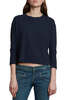 Organic by John Patrick Wide Crop Tee - Navy - Thumbnail 1