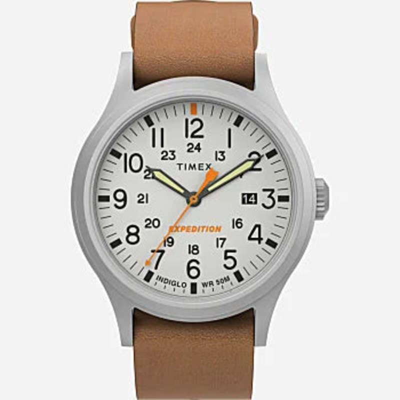 Timex Expedition North Sierra 40mm Leather Strap Watch Garmentory