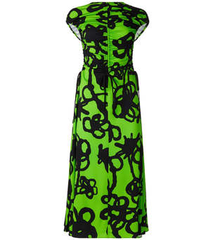 Christopher Kane Chroma Ivy Dress - Green/Black | Garmentory