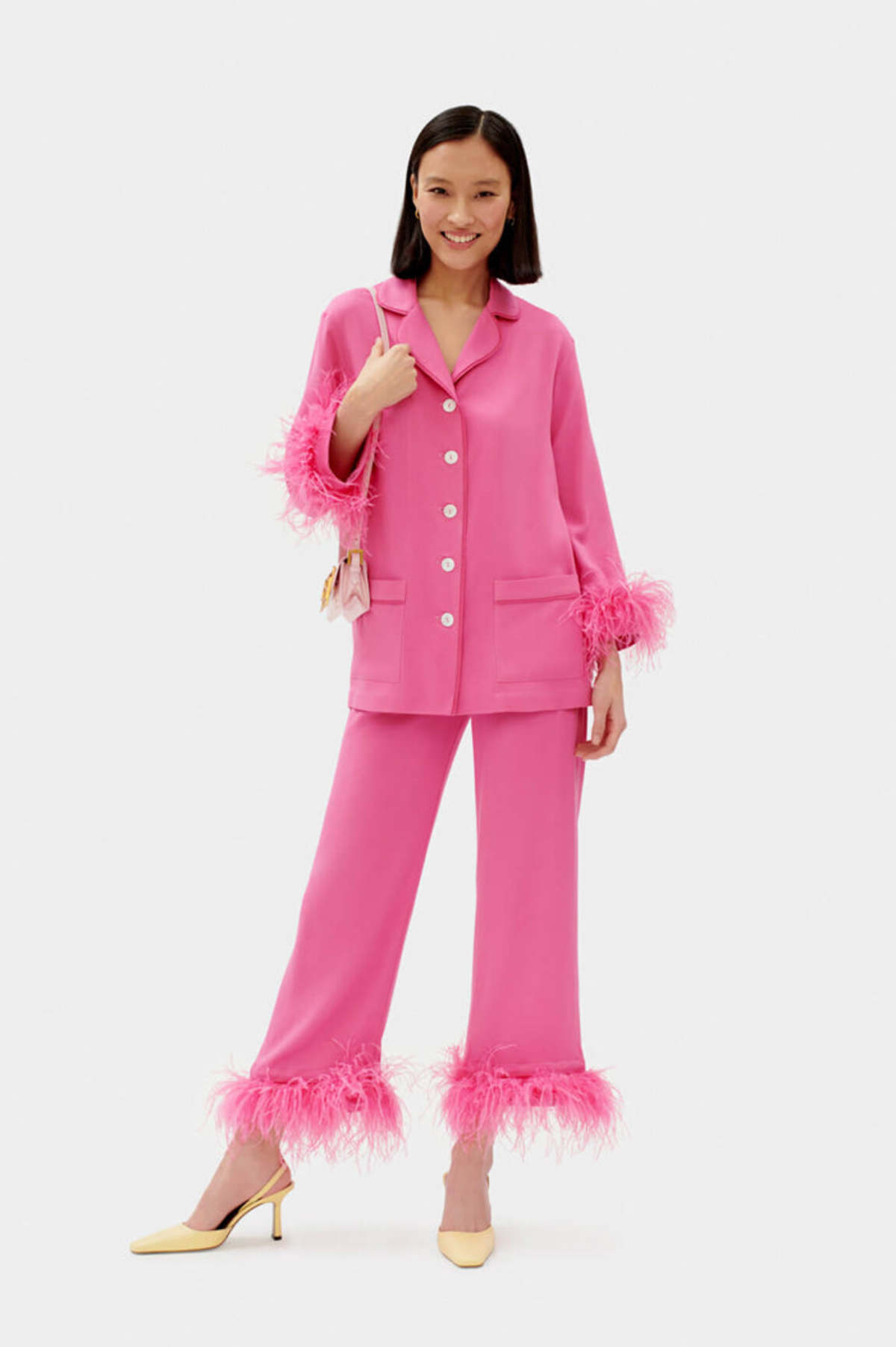 Pink Checkered Pajama Set For Cozy Nights