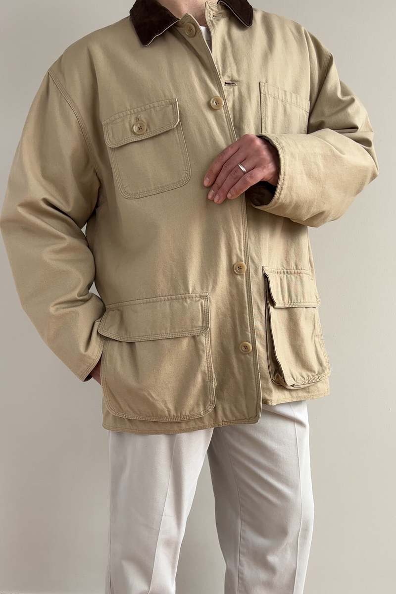 Vintage J. Crew Winter Chore Jacket - Khaki | Garmentory