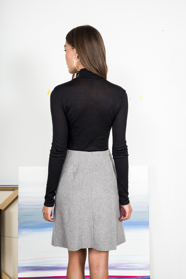 Edun Felt Mini Skirt Edun Felt Mini Skirt